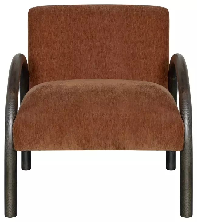 Rae Logan Brown Upholstered Accent Chair