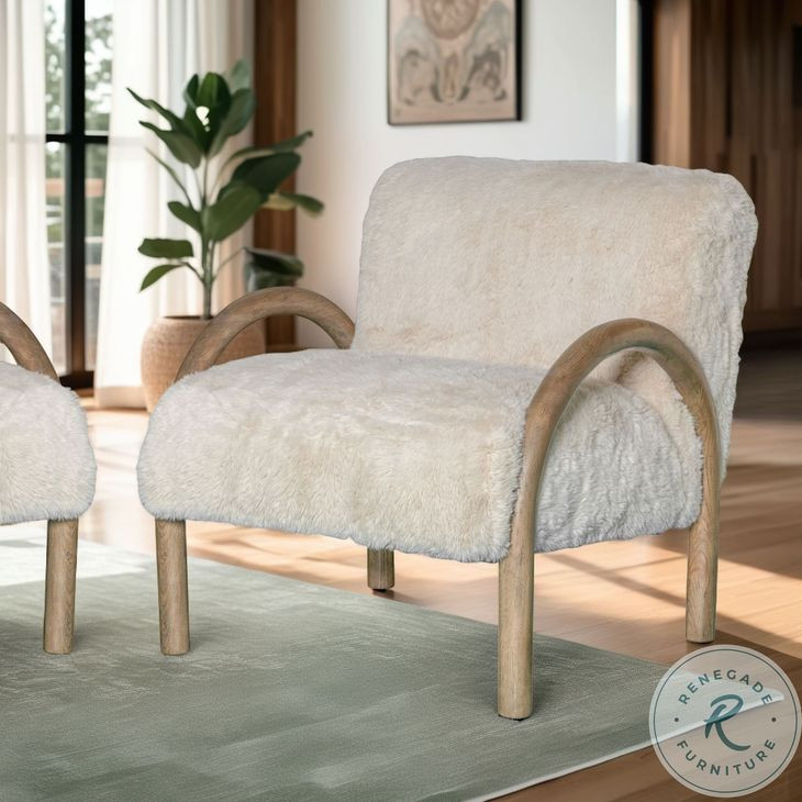 Rae Alpine Fluff Performance Fabric Accent Chair