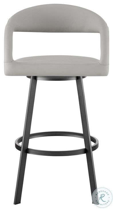 Ramona Gray Swivel Bar Stool