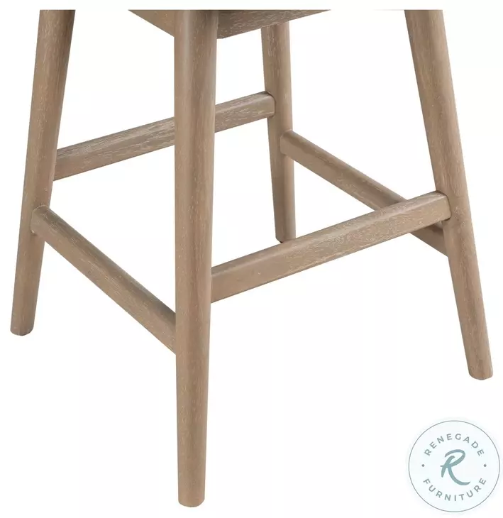 Sadie Ancient Stone Upholstered Swivel 26" Counter Height Stool