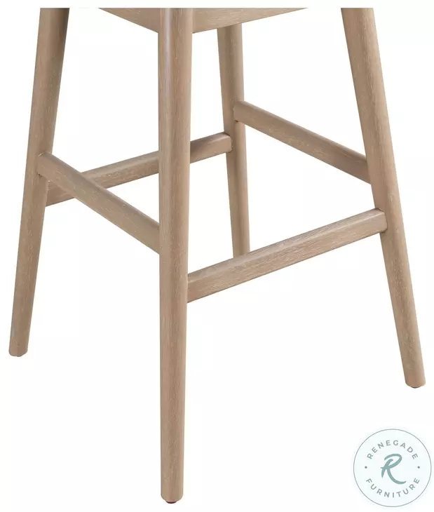 Sadie Ancient Stone Upholstered Swivel 30" Bar Stool