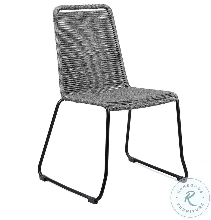 Kylie Black Eucalyptus Outdoor 36" Round Dining Room Set