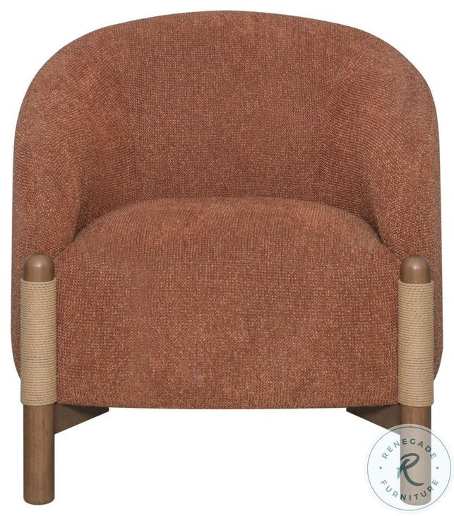 Stormy Salted Rust Performance Fabric Accent Chair
