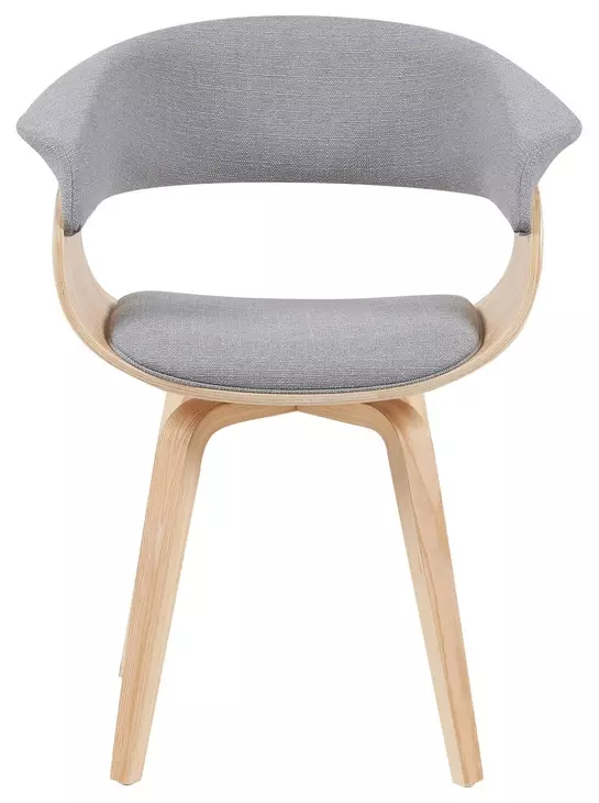 Summer Oak and Gray Upholstered Dining Chair