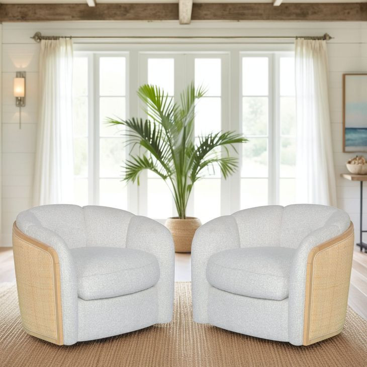 Violet Desert Sand Upholstered Accent Chair