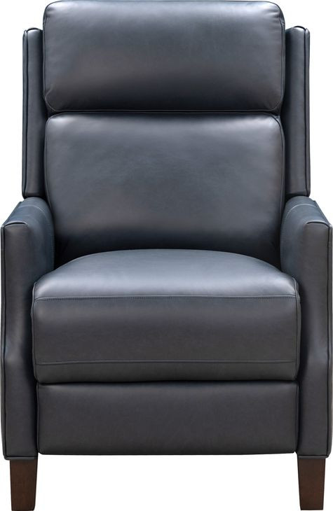 Ledger Santa Fe Ocean Leather Power Recliner with Power Headrest and USB Charging
