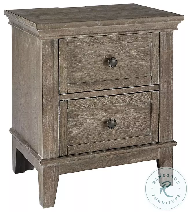 Leland Sandwash 2 Drawer Nightstand
