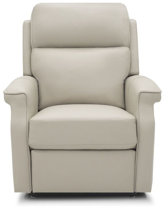 Lena Rainer Dove Performance Fabric Power Lift Recliner with with Power Headrest and Power Lumbar