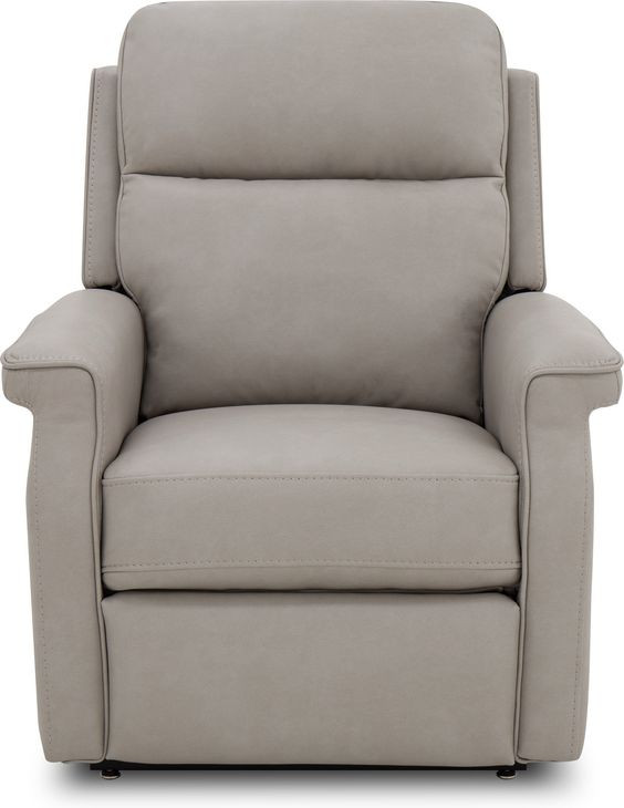 Lena Capriccio Dove Performance Fabric Power Lift Recliner with USB Charging and 2 Zone Heat