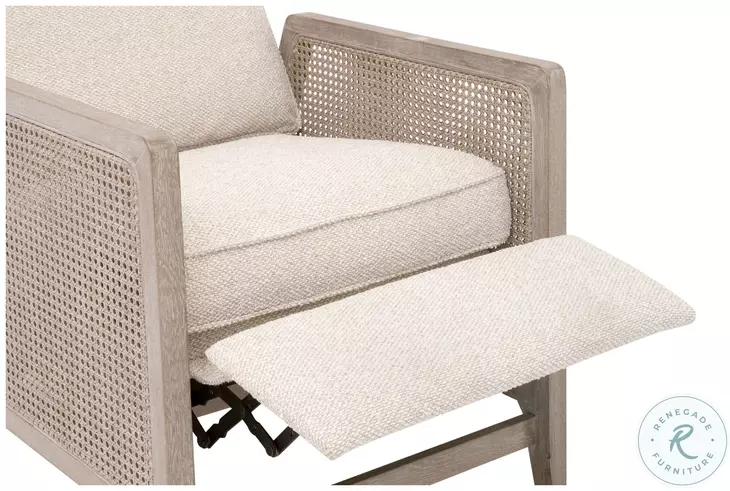 Leone LiveSmart Gellar Linen Performance Fabric Recliner