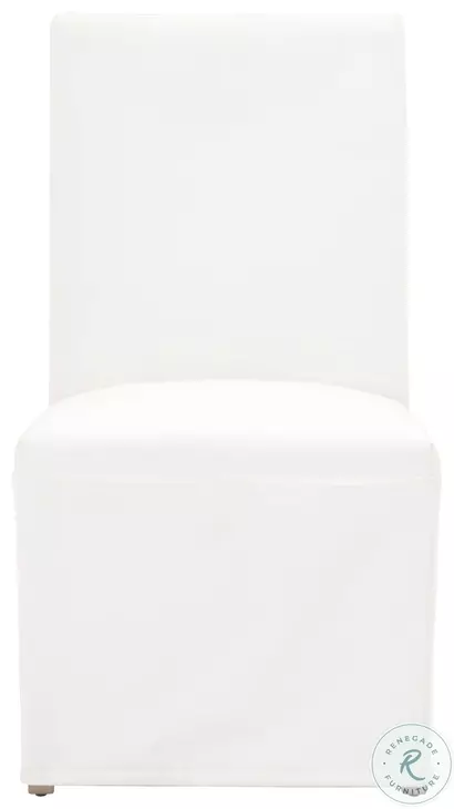 Levi LiveSmart Peyton Pearl Slipcover Dining Chair Set of 2