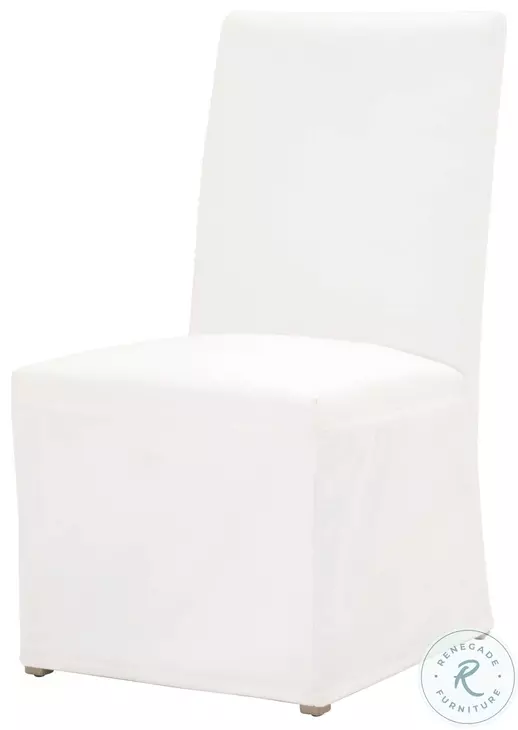 Levi LiveSmart Peyton Pearl Slipcover Dining Chair Set of 2