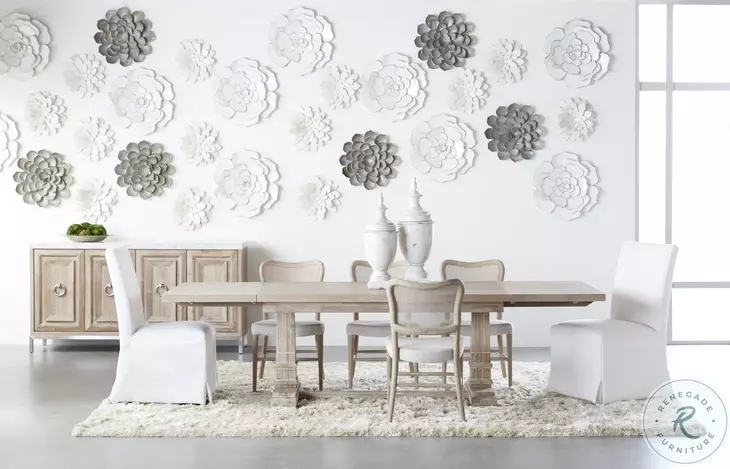 Levi LiveSmart Peyton Pearl Slipcover Dining Chair Set of 2