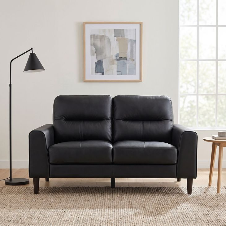 Lewes Black Loveseat