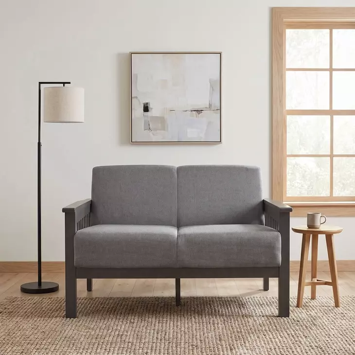 Lewiston Gray 50" Loveseat
