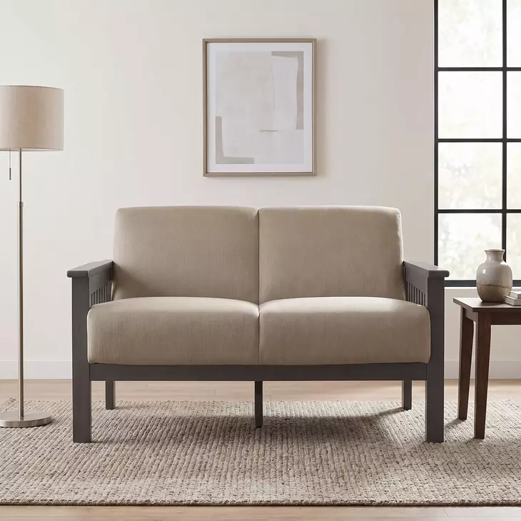 Lewiston Light Brown 50" Loveseat