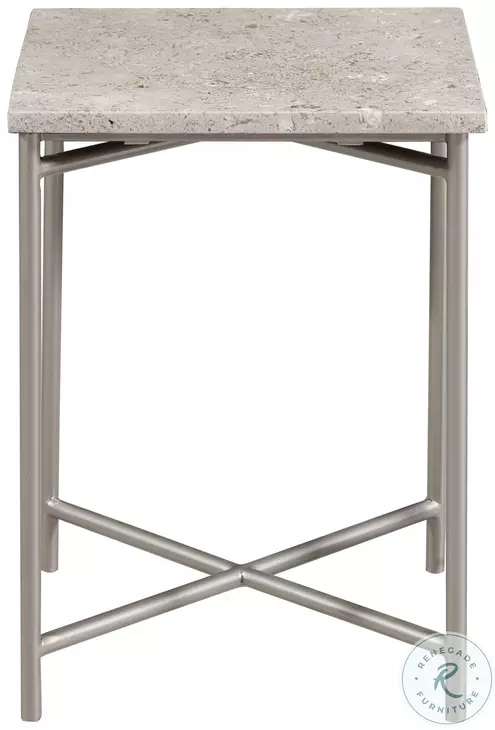 Carrington Silver Small Stone Top Nesting Table