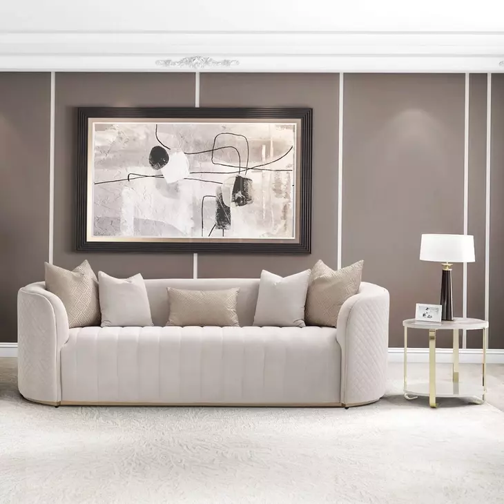 Ariana Beige 97" Sofa