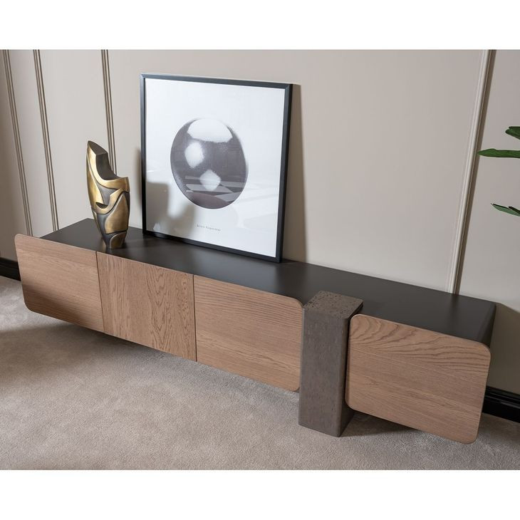 Bristol Point Saddle Brown 95" TV Stand