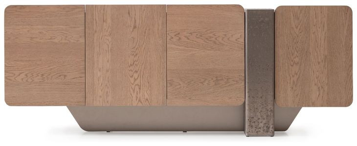 Bristol Point Saddle Brown Rectangular Console Table