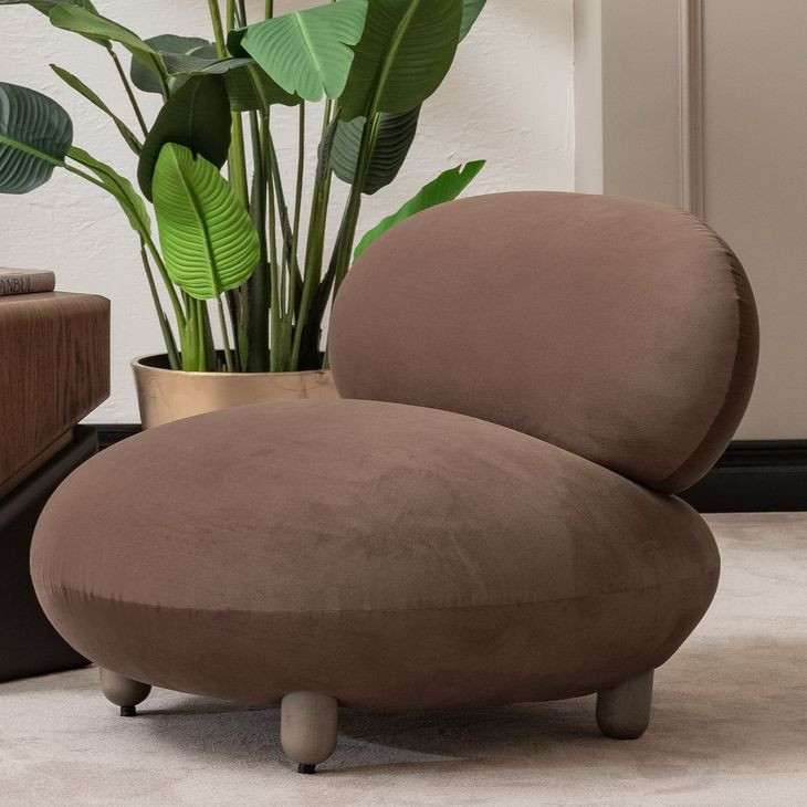 Bristol Point Fawn Upholstered Accent Chair