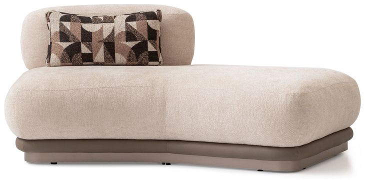 Bristol Point Fawn 73" Armless Chaise with Pillow