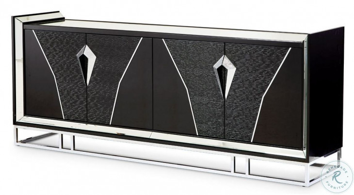 Monaco Elegance Glossy Charcoal Sand Console Table with 1 Drawer