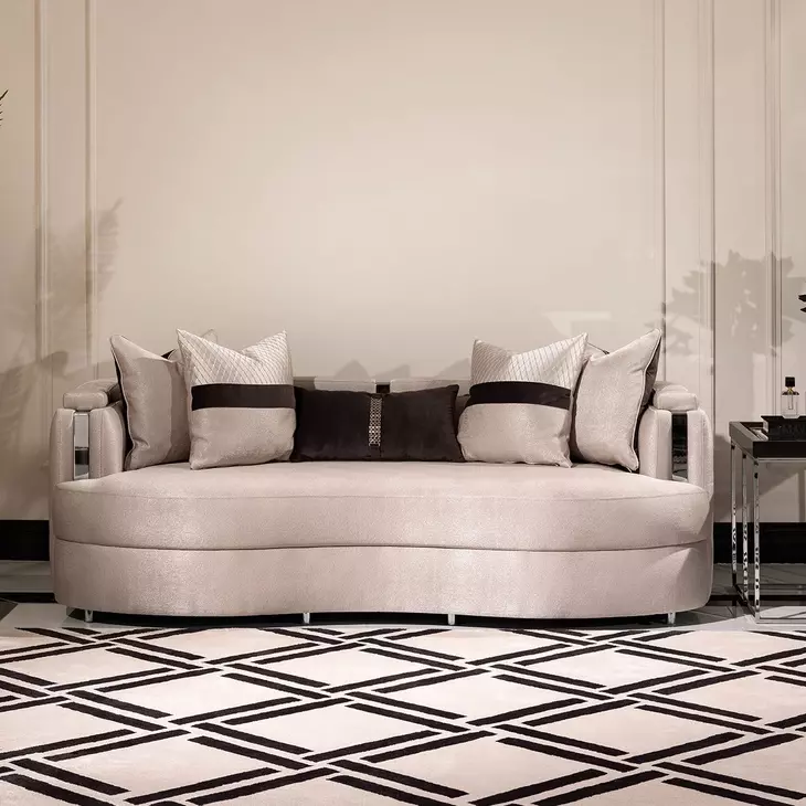 Carmela Zinc 104" Sofa