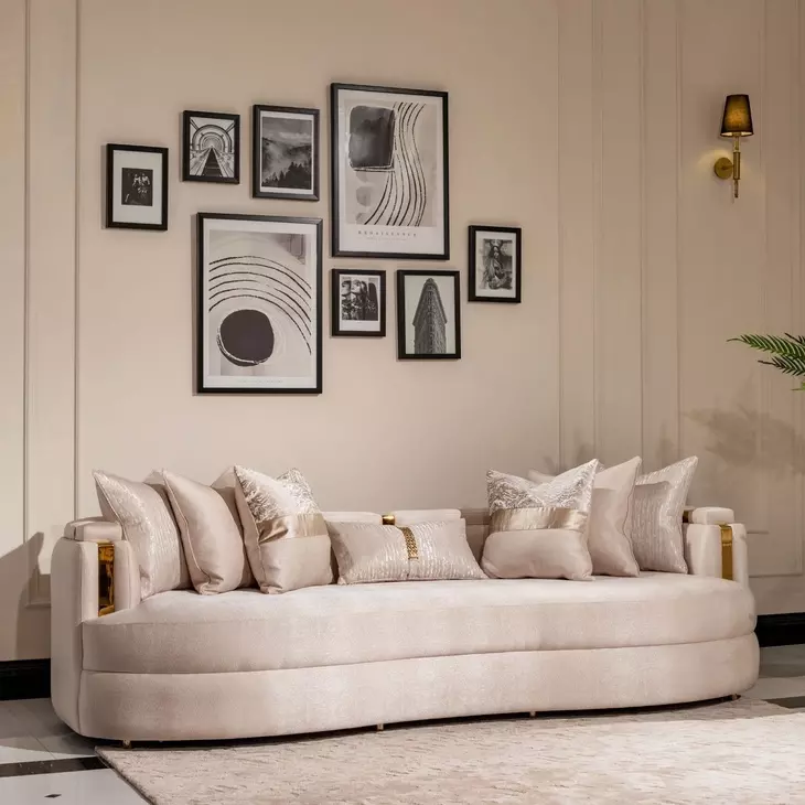 Carmela Almond Mansion Sofa