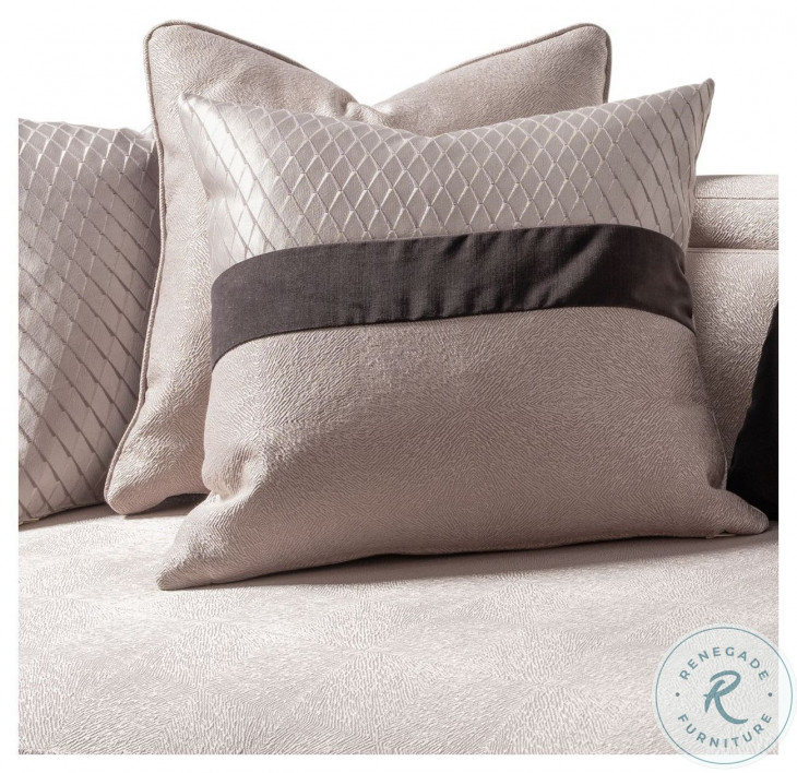 Monaco Elegance Zinc and Silver Mansion 102" Sofa