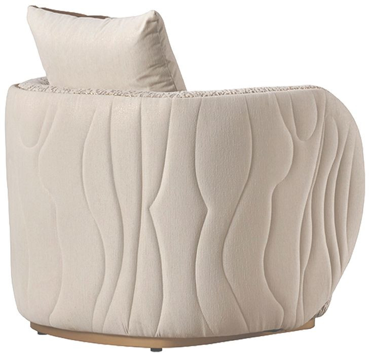 Gineverra Biscotti Upholstered Accent Chair with Pillow