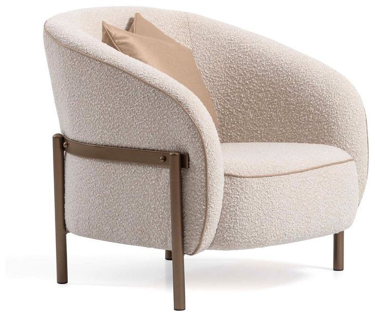 Barcelona Oyster Upholstered Accent Chair