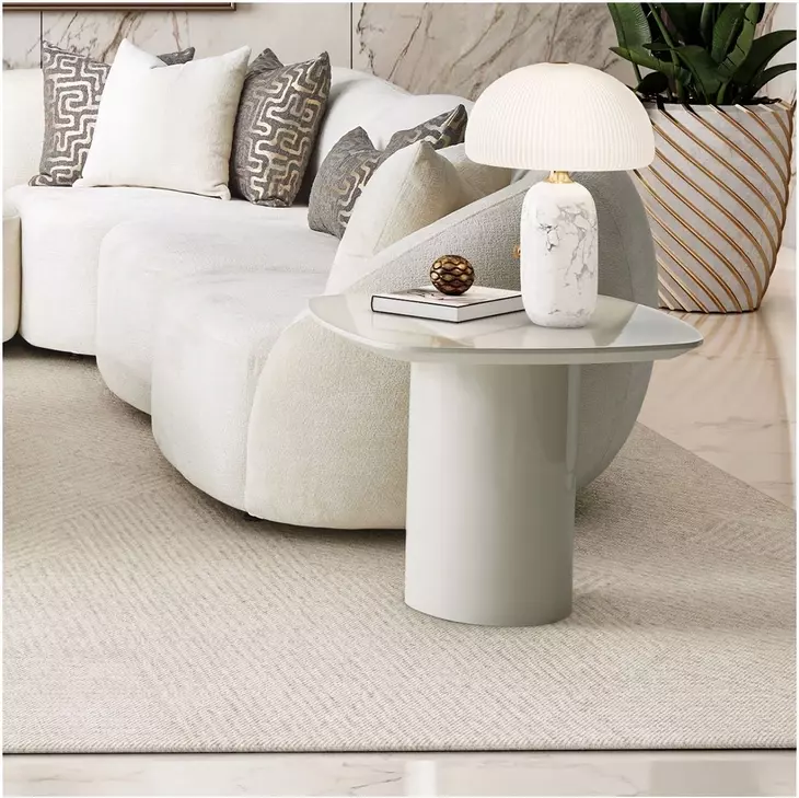 Le Montreaux Cloud White Square End Table