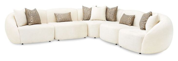 Le Montreaux Cloud White 6 Piece 126" Modular Sectional