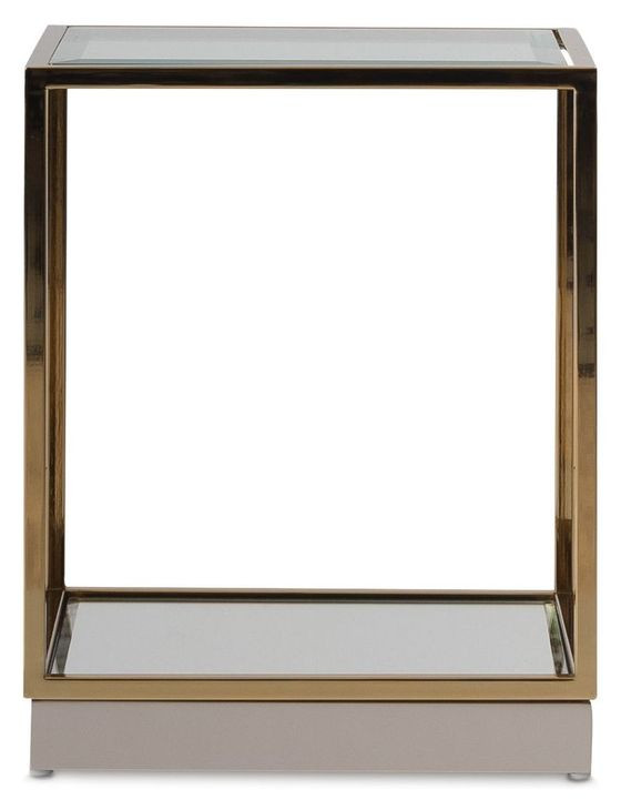 Summerlin Bright Gold Square End Table