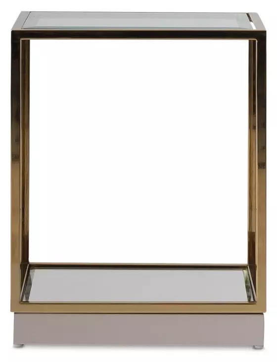 Savannah Breeze Bright Gold Square End Table