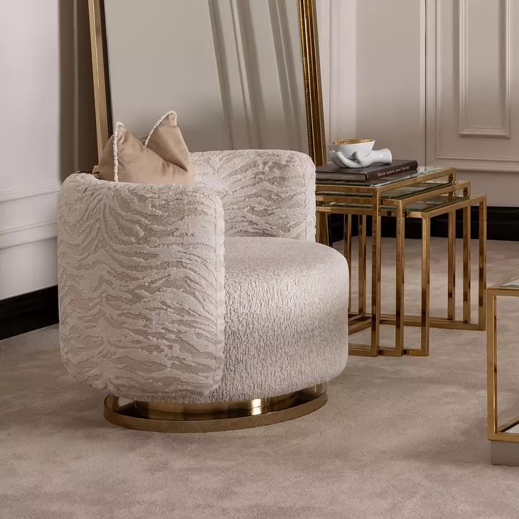 Savannah Breeze Bright Gold Nesting Tables Set of 3