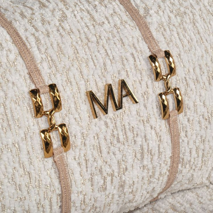 Summerlin Breeze Cashmere and Bright Gold Mansion 104" Sofa