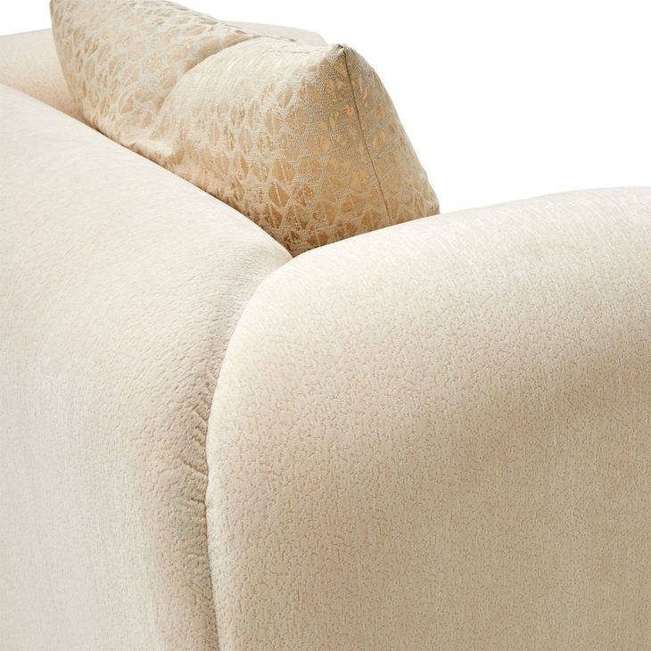 Sassani Gold and Crepe Accent Chair