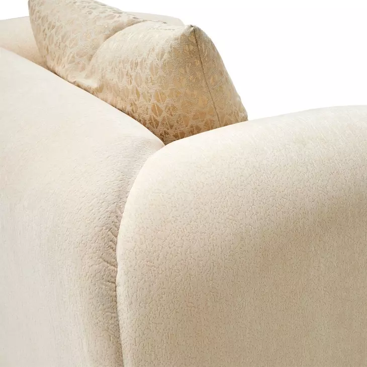 Sassani Gold and Crepe Accent Chair