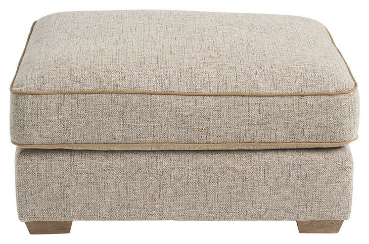 Liam Beige Rectangular Ottoman