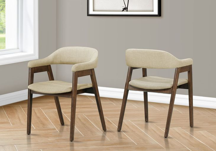 1367 Sand Upholstered Dining Chair Set of 2
