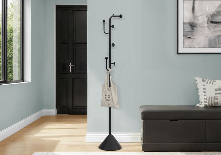 2021 Satin Black Coat Rack