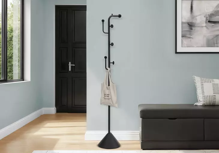 2021 Satin Black Coat Rack