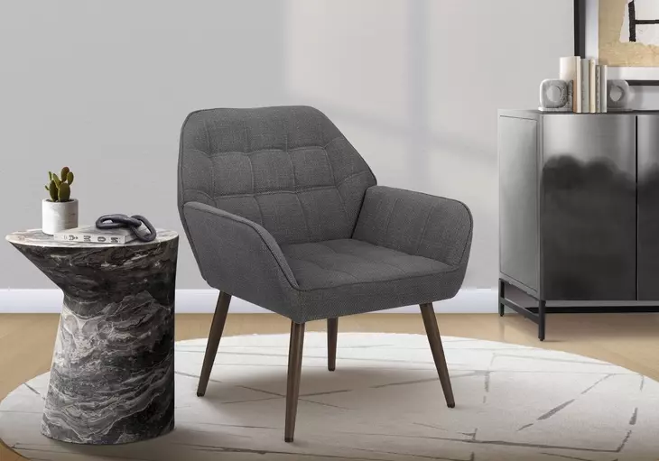 8005 Light Gray Upholstered Accent Chair