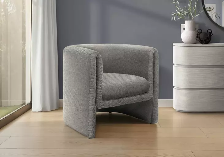 8042 Gray Upholstered Accent Chair
