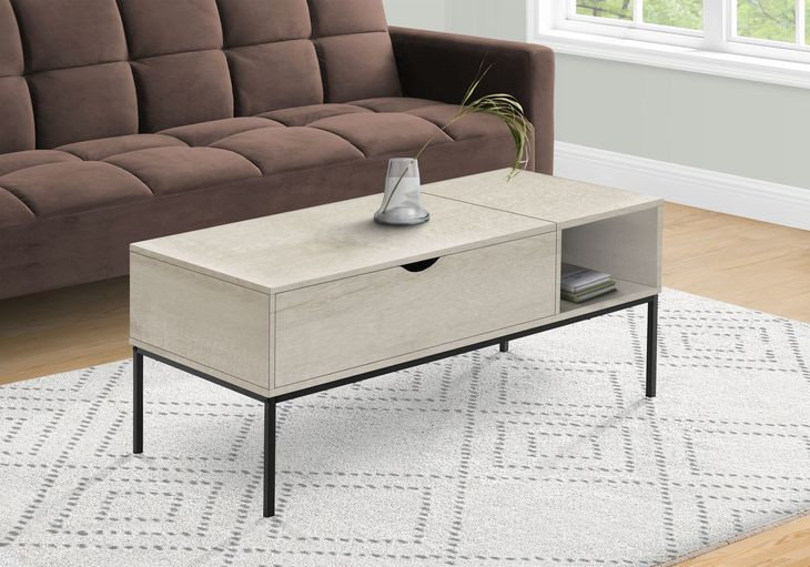 3807 Washed Oak Rectangular Lift Top Cocktail Table