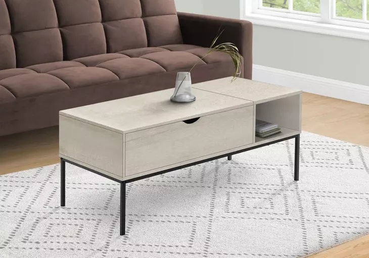 3807 Washed Oak Rectangular Lift Top Cocktail Table