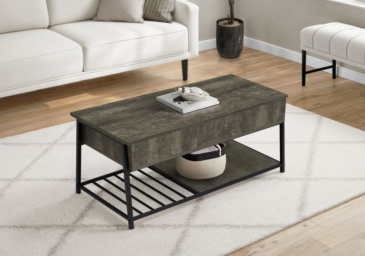 3821 Dark Bronze Rectangular Lift Top Cocktail Table