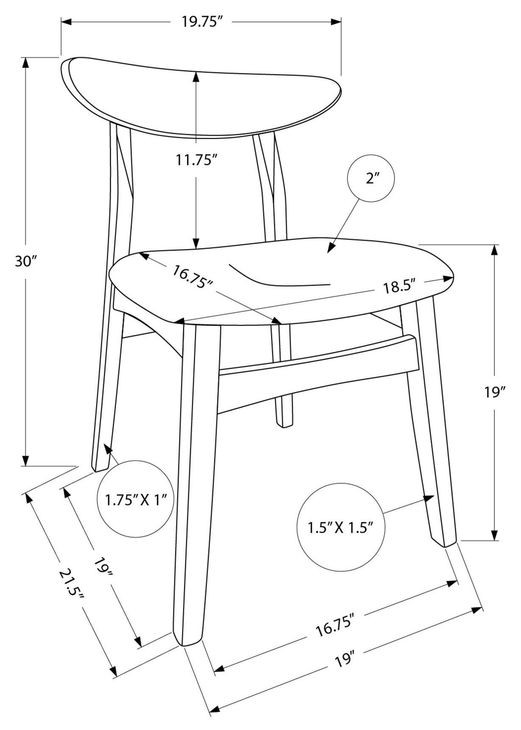 1369 Sand Upholstered Dining Chair Set of 2